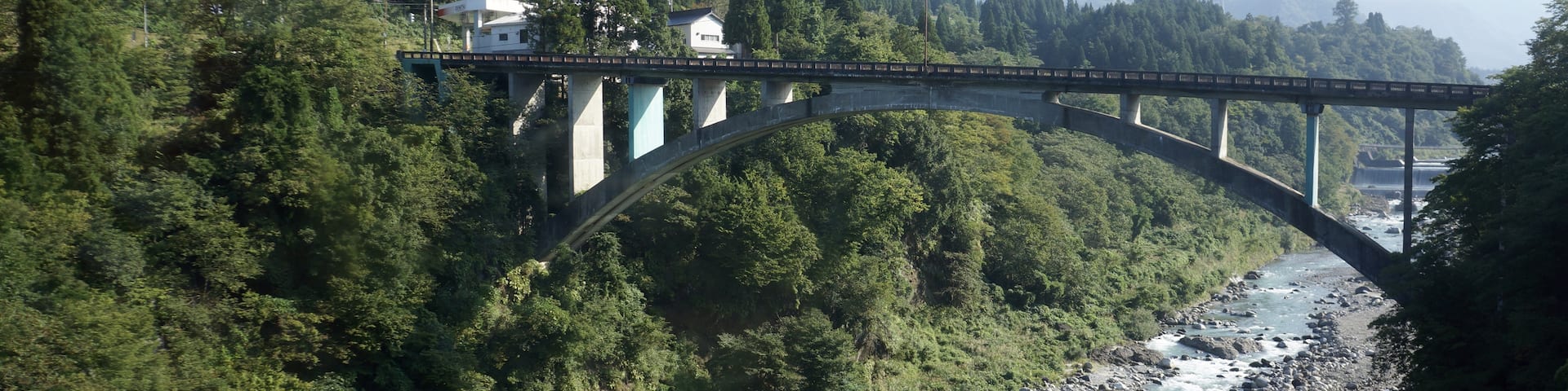 常願寺川と芳見橋 - Yoshimi Bridge at Joganji River