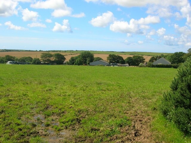 Farmland near Trewilym Farm