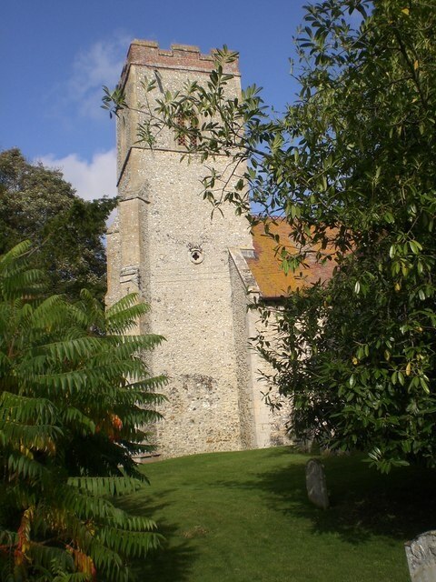 Tower of St Andrew's, Congham I met one of the churchwardens tidying up the noticeboard and she told me, amongst other things, that St Andrew's annual summer fête hosts the World Snail Racing Championships, see http://www.snailracing.net/. A cunning piece of fête marketing! Next year's championship is on Saturday 19th July 2008 starting at 2:00pm.