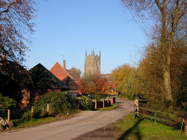 Monks Kirby. Lane into Village from Bell Inn