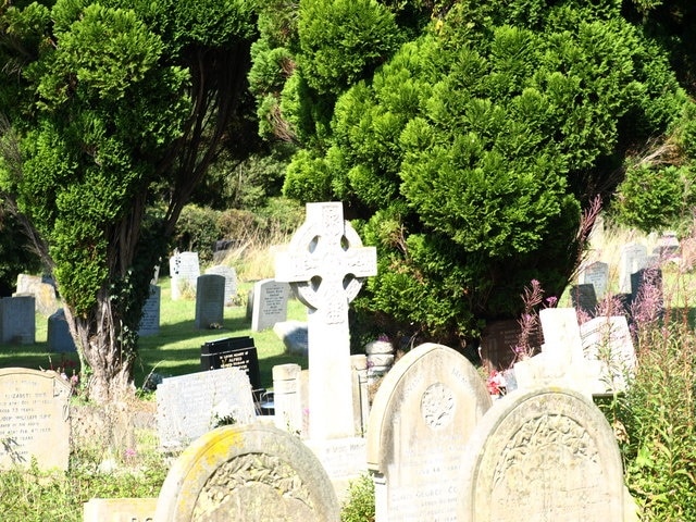 The End Graveyard in the grounds of the church.