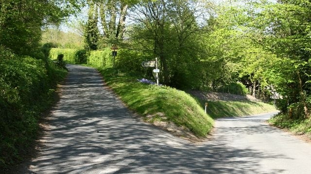 Ellerburn Road. The north-easterly facing photograph shows Ellerburn Road (in the foreground and bearing left) at it junction with the northern end of Priestman's Lane. Ahead on Priestman's Lane (out of shot, just beyond the turn) are 440811. Behind the viewpoint Ellerburn Road continues south-westerly toward its junction with Whitby Gate. For a more south-westerly (some 30metres behind the viewpoint) photograph of Ellerburn Road, click here 440837.