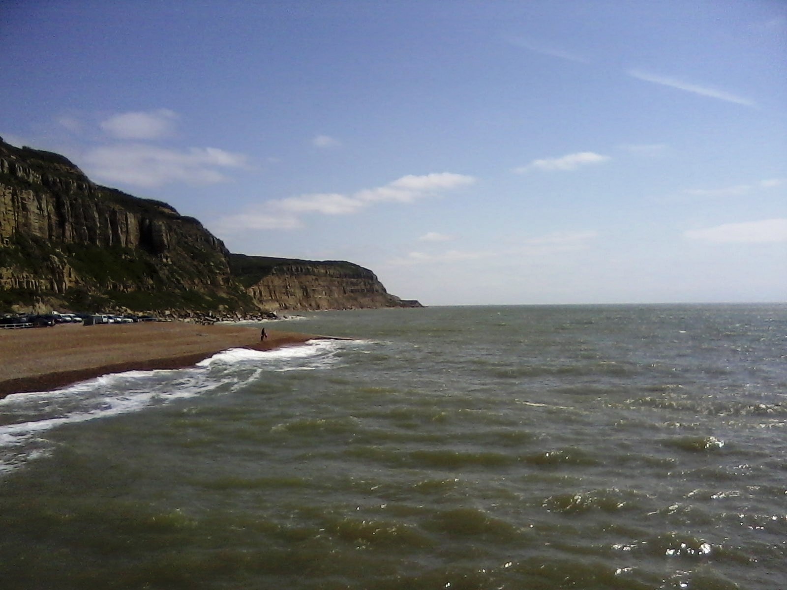 East cliff at Hastings in east Sussex