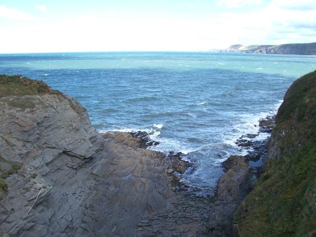 Pen Traeth-bach. Pen Traeth-bach on the Aberporth to Tresaith Coastal path looking out over Cardigan Bay.