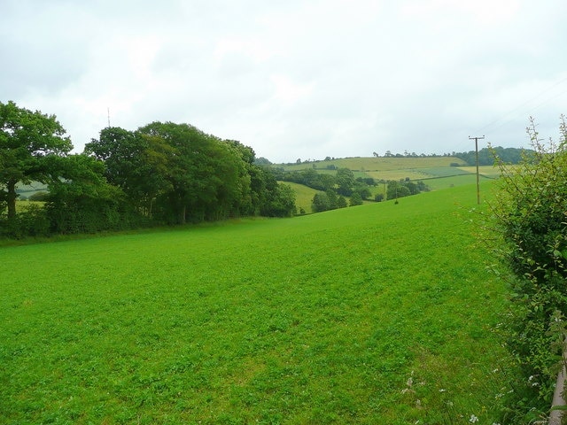 Rolling countryside Near Sollers Hope in the Woolhope Hills.