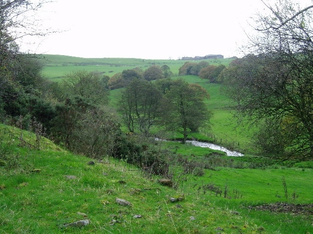 View from towpath of Leeds-Liverpool canal.