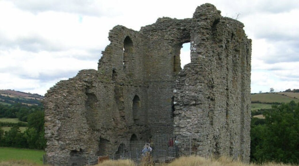 "Clun Castle"-foto av Betty Longbottom (CC BY-SA) / Urklipp från original