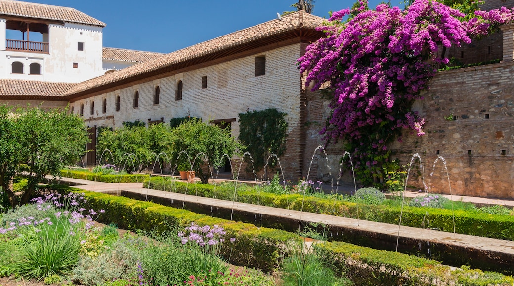 Patio de la acequia in Generalife, Granada, Spain