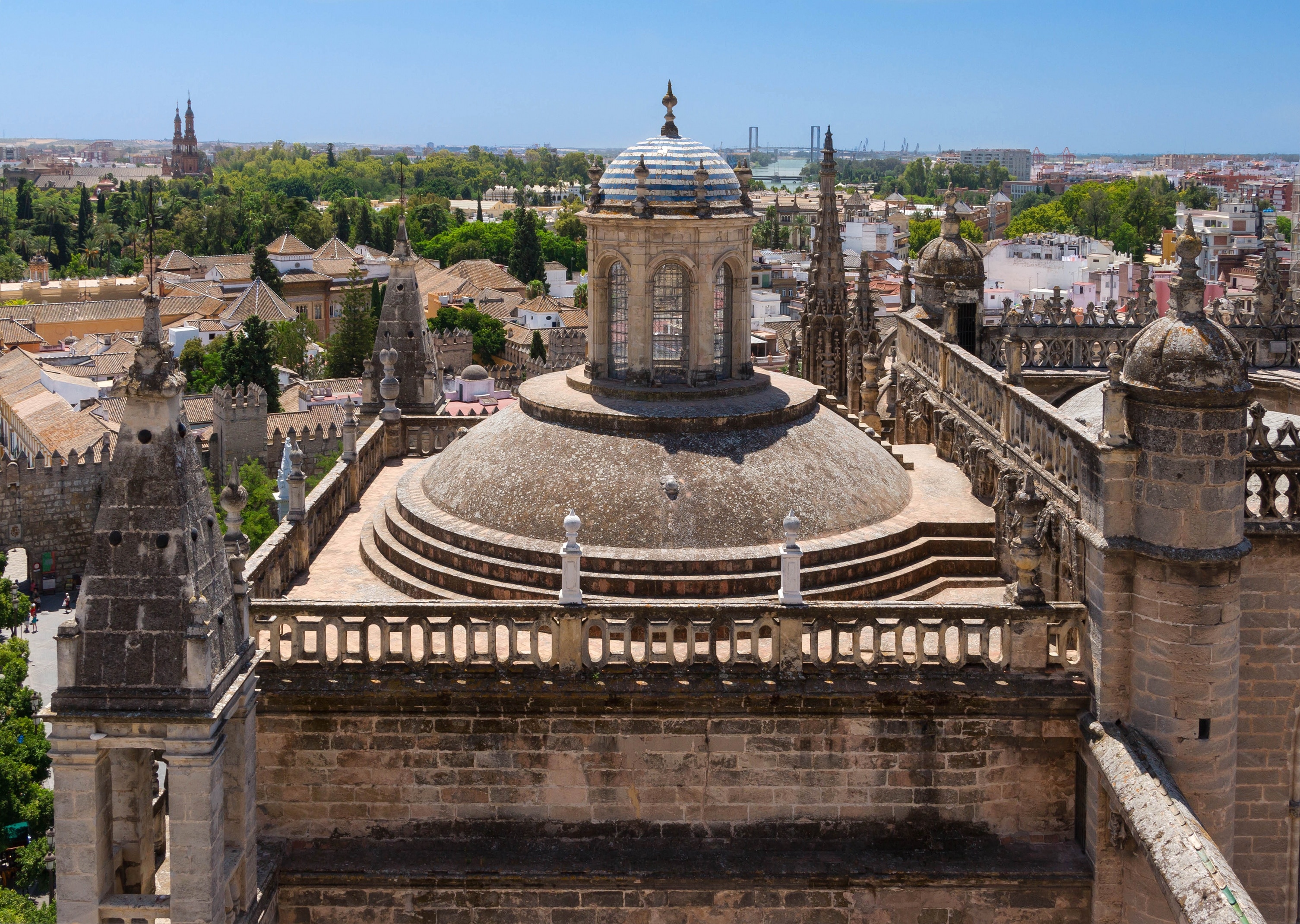 A pinnacle, seen from the "Giralda", cathedral of Seville, Spain.
