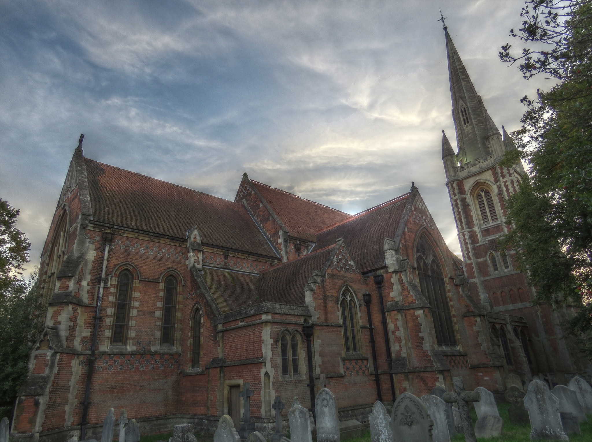 HDR composite photograph of St Mary's Church, Slough