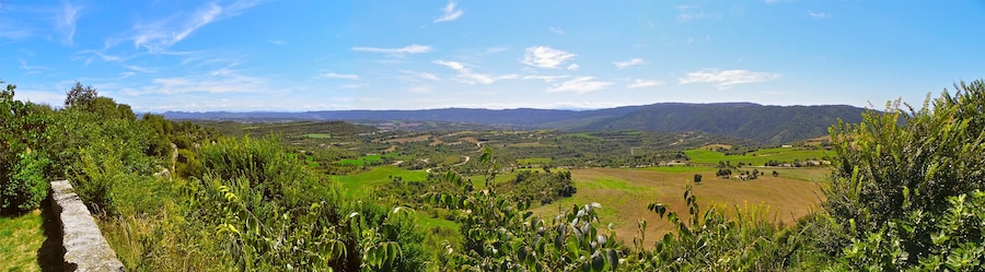 Santa Maria de la Guàrdia, panorama a llevant