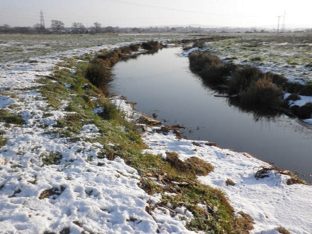 Drainage channel, on Exminster Marshes