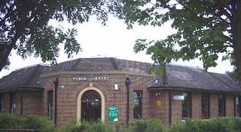Ridge Road Library, North Cheam. On the corner of Ridge Road and Stonecot Hill