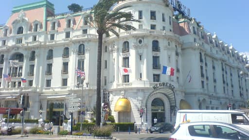A photograph of the Hotel Negresco in Nice, south-east France.
