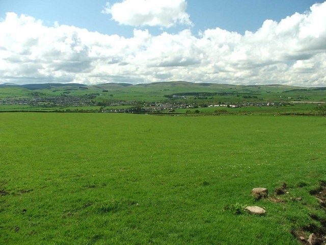 View to New Cumnock New Cumnock is approximately 3km away.