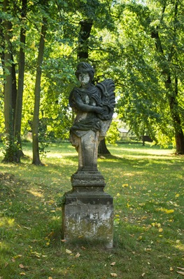 Schloss Uhyst Sandsteinfigur