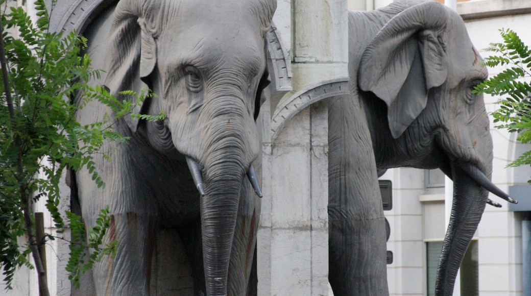 Elephants Fountain, Chambery, Savoie, France