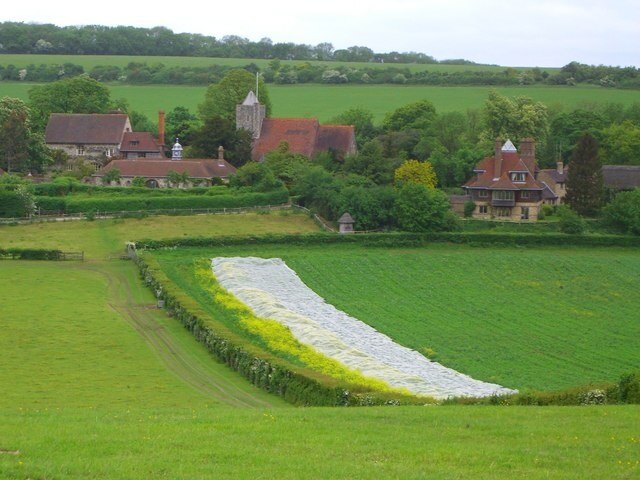 Luddesdown Court and church