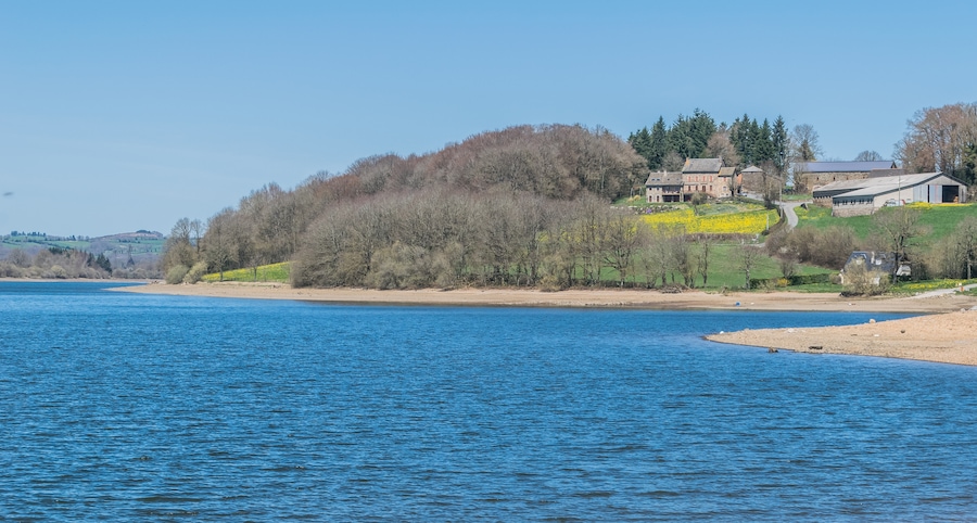 Lake of Villefranche-de-Panat, Aveyron, France