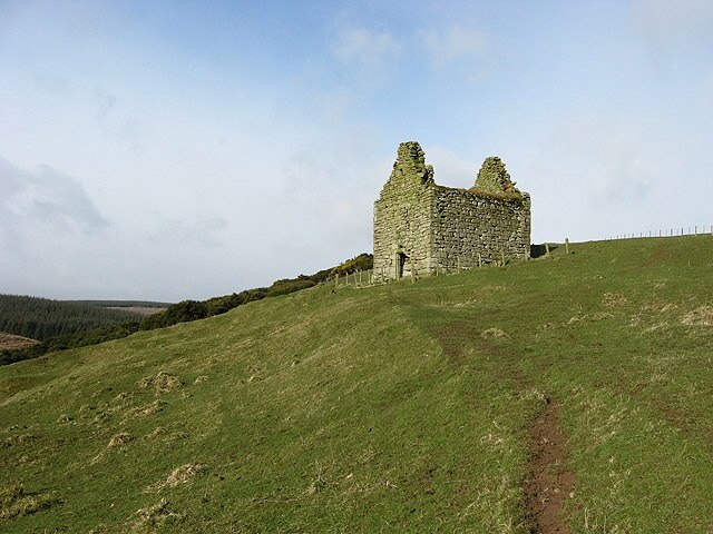 The remains of Mervinslaw Peel House The remains of a late 16th century tower house to the east-southeast of Mervins Law, that overlooks the Peel Burn.