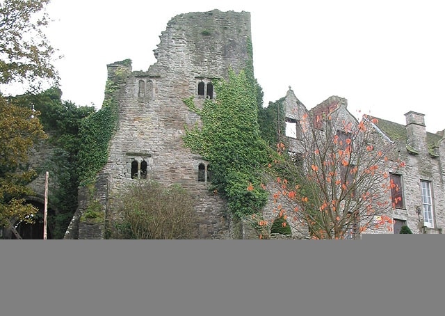 Hay Castle, Hay-on-Wye The castle has been under attack many times throughout its history. It was destroyed by King John in 1216. In 1977 a great part of it was destroyed by fire.