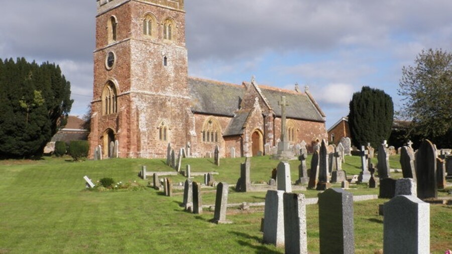 Photo "St Michael and All Angels Church, Clyst Honiton" by Roger Cornfoot (Creative Commons Attribution-Share Alike 2.0) / Cropped from original