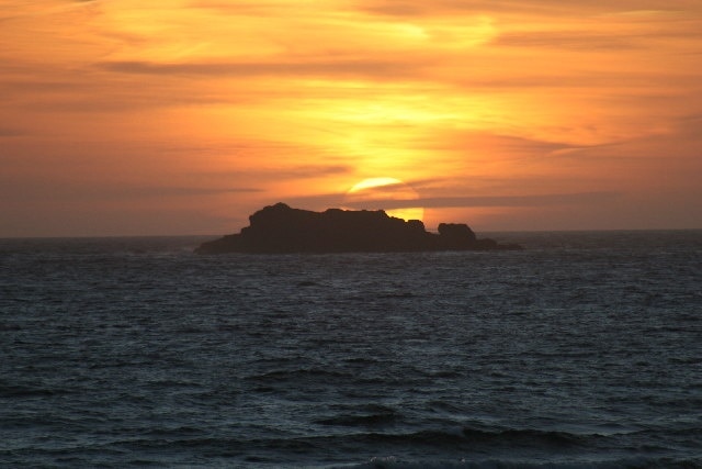 Sunset at Constantine Bay. Photo says it all, lovely place to contemplate...