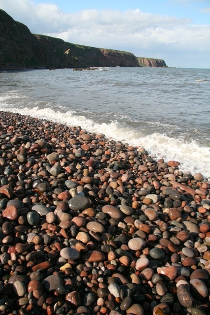 Auchmithie pebble beach