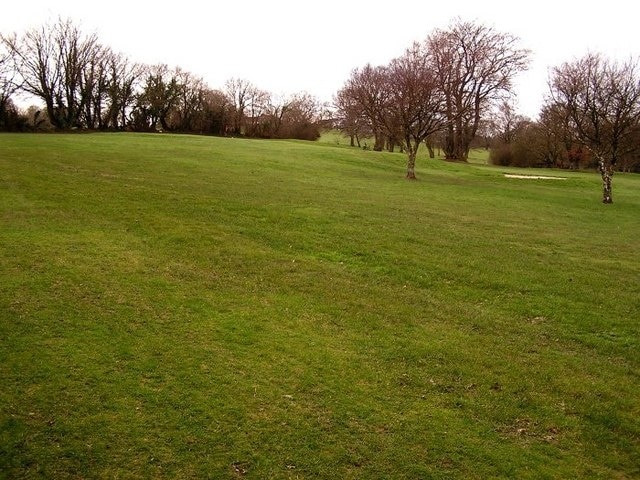 Bryn Meadows Golf Course There is actually a green ,and flag, in the top left third of the pic, though it is very difficult to see.