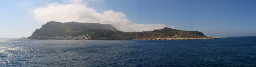 Panoramic of Levanzo island, Sicily, Italy