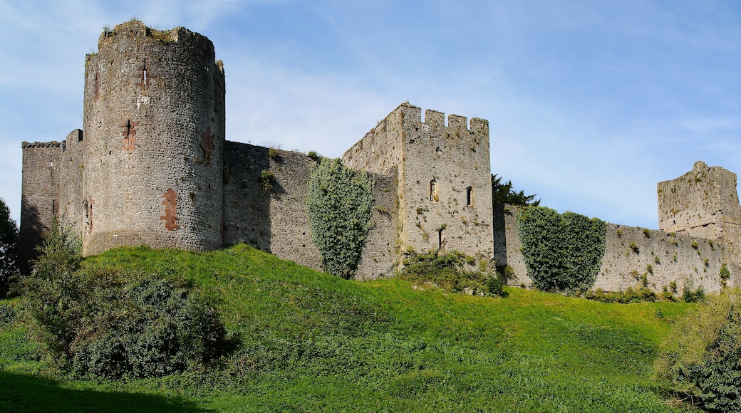 « Château de Chepstow», photo de Herbythyme (CC BY-SA) / rognée de l’originale