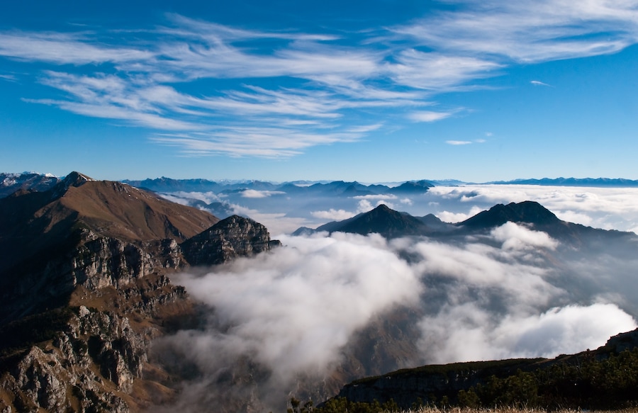 Over the clouds