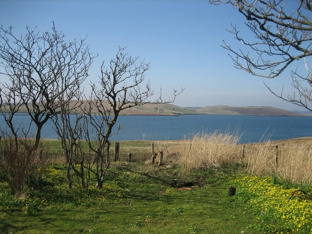 East Side of Aith Taken from the garden of a house at East-the-voe.