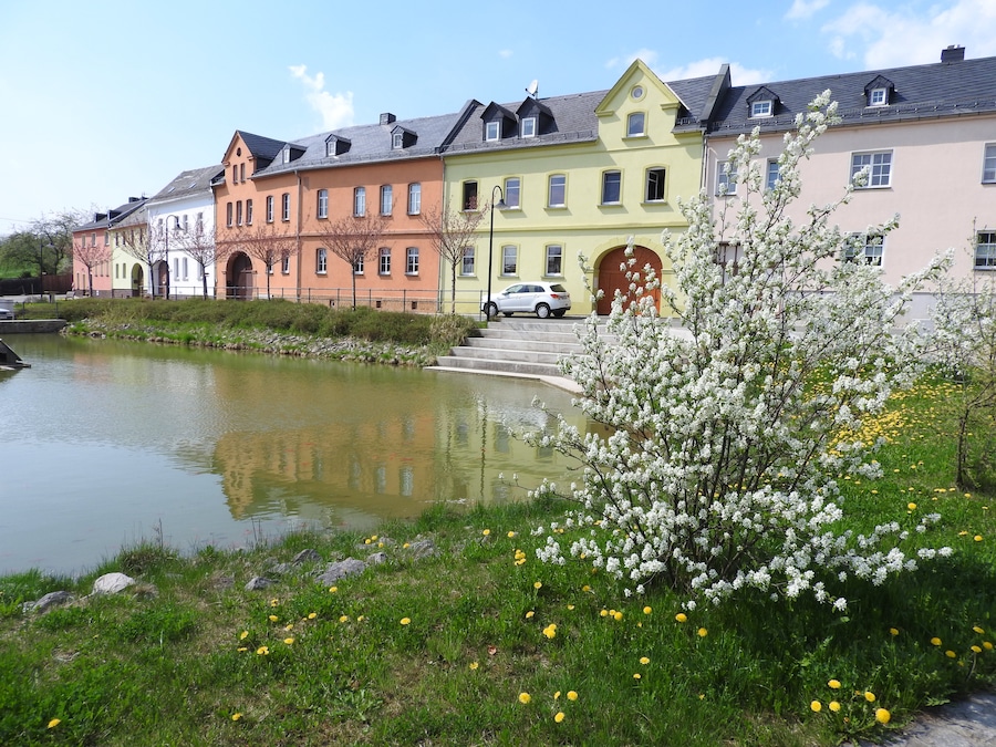 Teich in Gräfenwarth, Thüringen