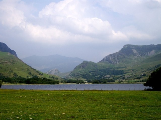 Pasture land bordering Llyn Nantlle Uchaf