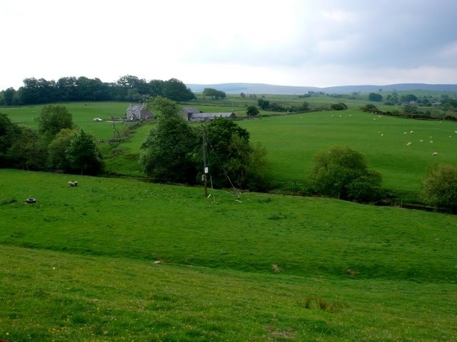 Gwernhywel Uchaf View across the valley of the Conwy from the A5 just east of the junction with the B4407.