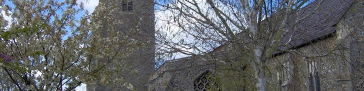 Photo "Church of St Mary the Virgin in Haughley, Suffolk, England. A Grade I listed medieval church." by Joan Vaughan (Creative Commons Attribution-Share Alike 2.0) / Cropped from original