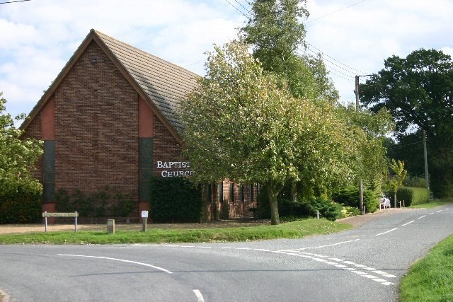 Bradfield and Rougham Baptist Church. This modern building is situated at the junction of Kingshall Street and Chapel Road, known as 'The Church in the Fields'. http://www.brbaptistchurch.info/