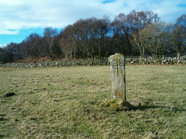 Cross slab in field.