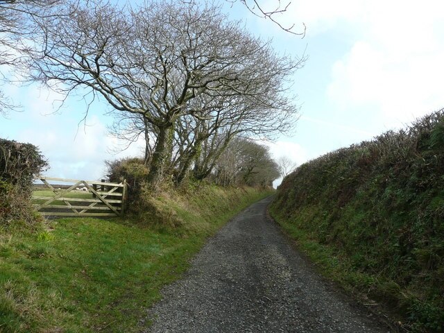 Deep-set lane This public byway takes the traveller directly from Gooseham to Eastcott and Hackmarsh.