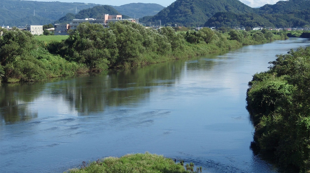 Kano river is located in the east part of Shizuoka prefecture, Japan. This photo was took from Tokura bridge in Shimizu town.