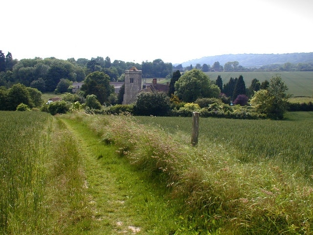 Footpath to Trottiscliffe church