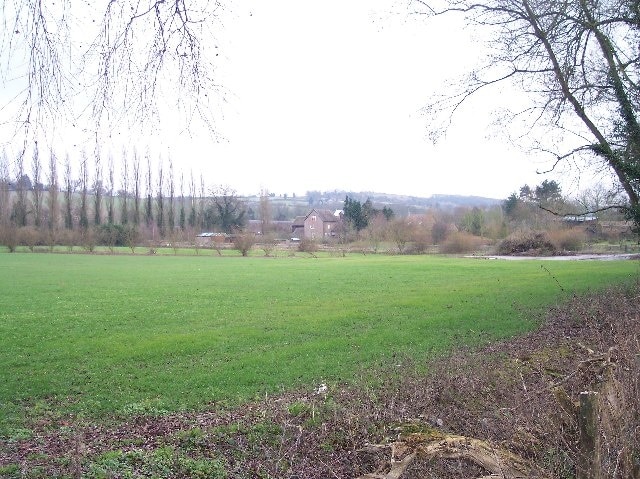 Paunton Court. The hamlet of Paunton Court viewed from the north east from footpath/farm road to The Venn.