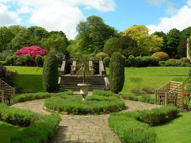 Wortley Hall The 26 acres of Gardens have magnificent views through the vale of Worsborough and beyond. The formal gardens include the Peace Walk planted with herbaceous pernennials and an old English Roses.