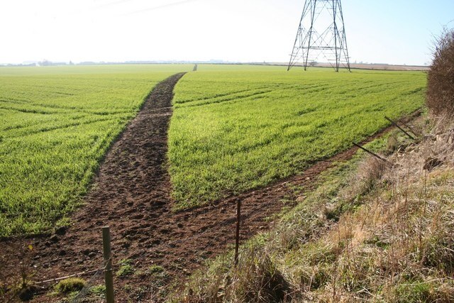 Foto „Temple Bruer mit Temple High Grange“ von Richard Croft (CC BY-SA)/zugeschnittenes Original