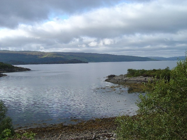 Glenmore Bay, Loch Sunart. From the road near Glenborrodale.