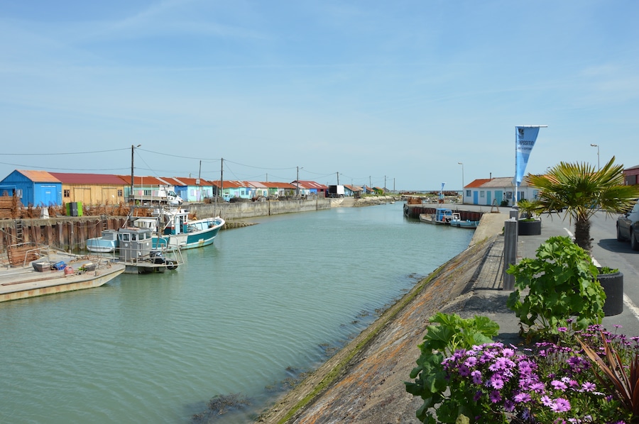 The harbour of Saint-Trojan-les-Bains, France.