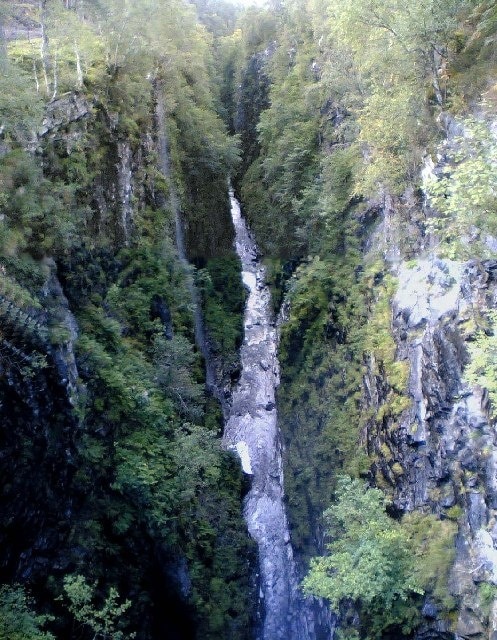 Corrieshalloch Gorge. The Falls of Measach plunge nearly 150 feet
