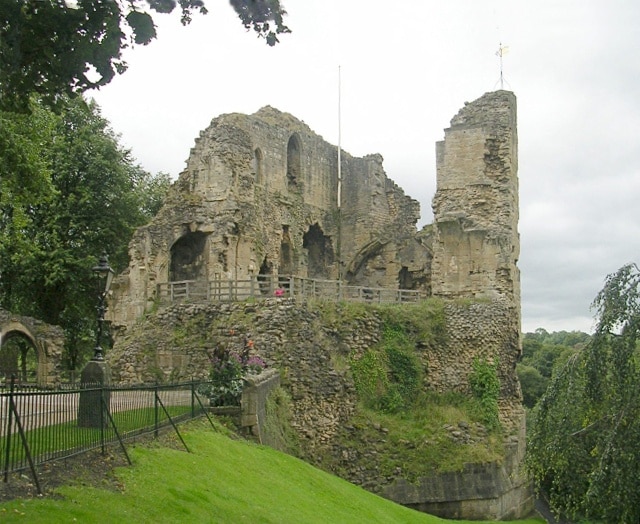 Knaresborough Castle - viewed from Castle Yard