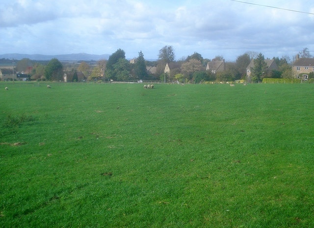 Bredon's Norton village - 1 Attractive village set on the Western side of Bredon Hill. The Malvern Hills in the distance.